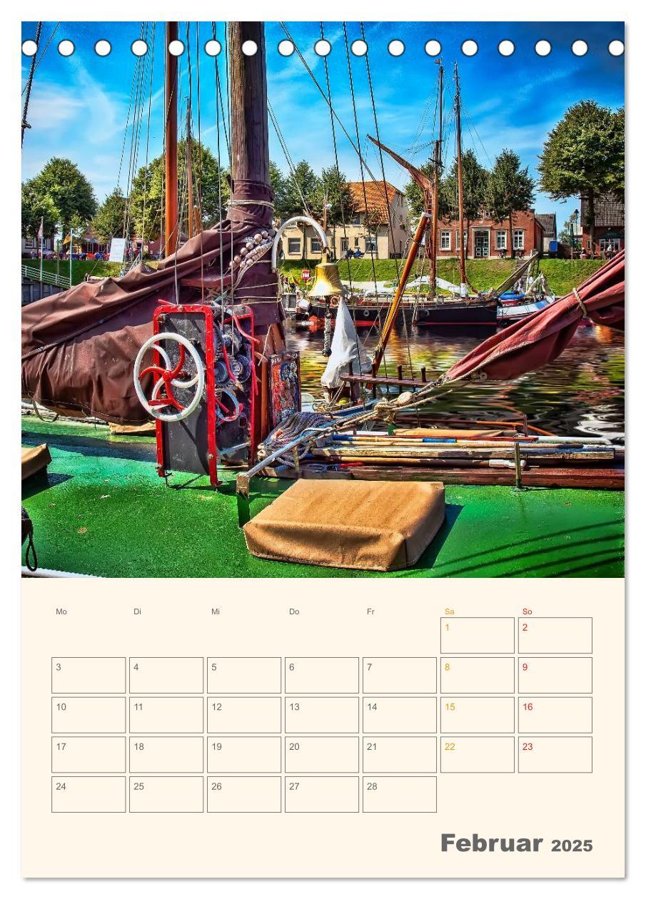 Bild: 9783457051405 | Ostfriesland - Carolinensiel, der Museumshafen (Tischkalender 2025...