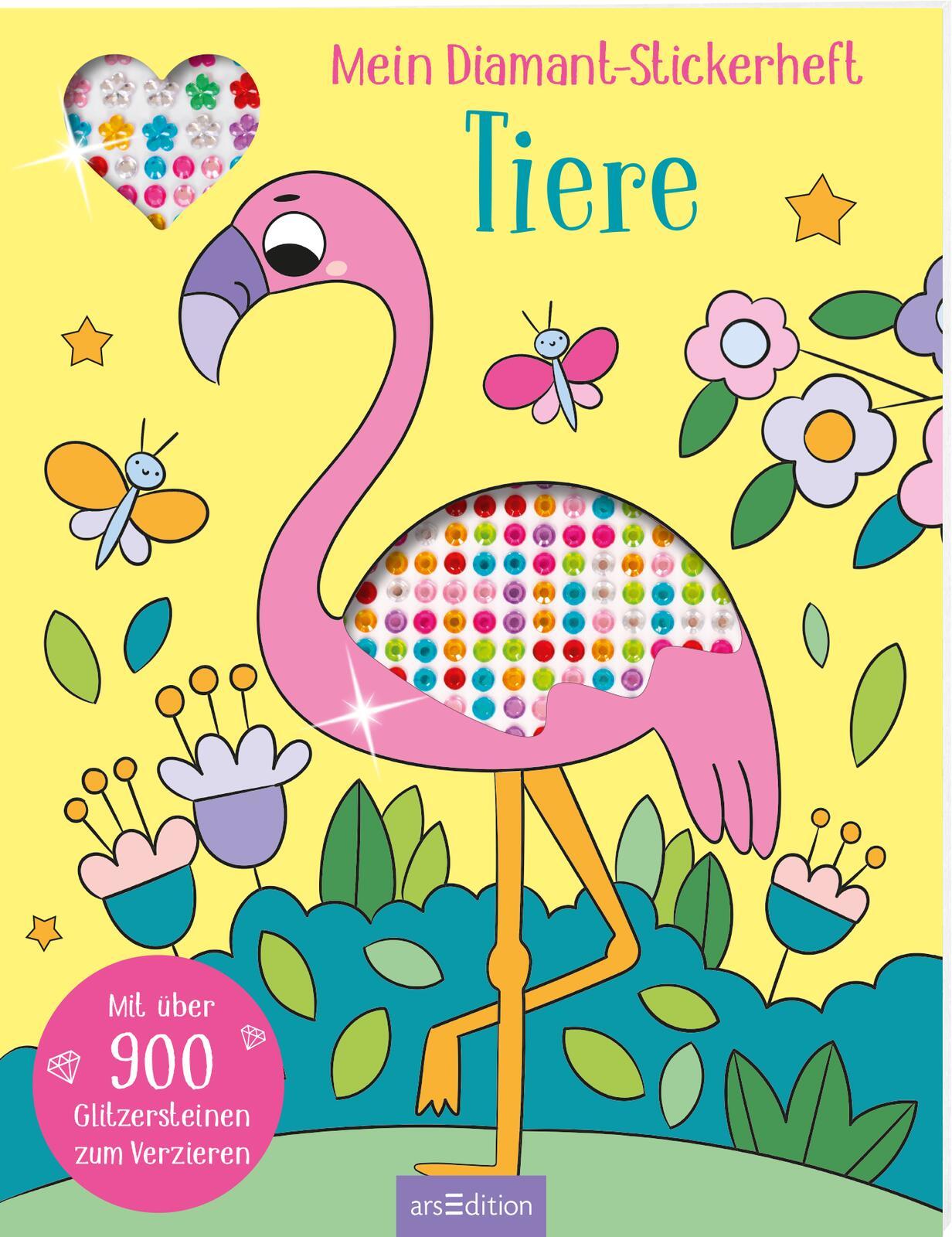 Cover: 9783845861333 | Mein Diamant-Stickerheft - Tiere | Sarah Wade | Taschenbuch | 32 S.