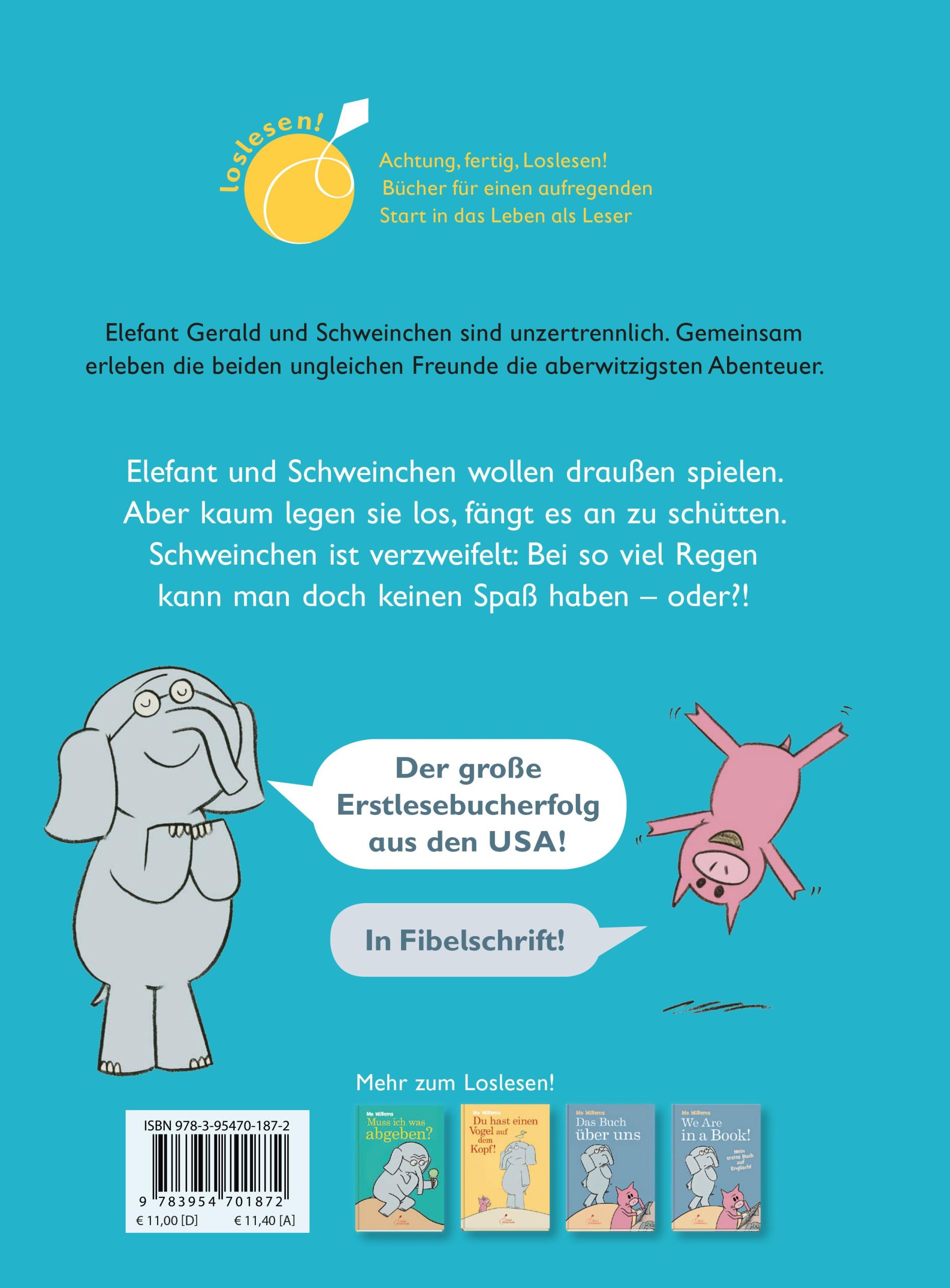 Rückseite: 9783954701872 | Kommst du raus zum Spielen? | Mo Willems | Buch | 64 S. | Deutsch