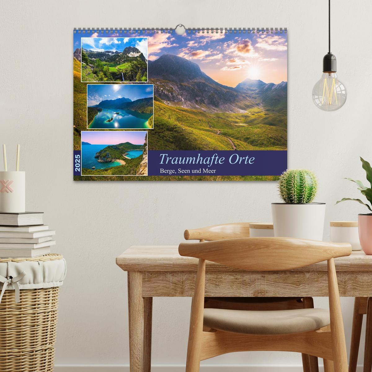 Bild: 9783383921995 | Traumhafte Orte - Berge, Seen und Meer (Wandkalender 2025 DIN A3...