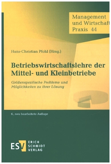 Cover: 9783503194476 | Betriebswirtschaftslehre der Mittel- und Kleinbetriebe | Pfohl | Buch