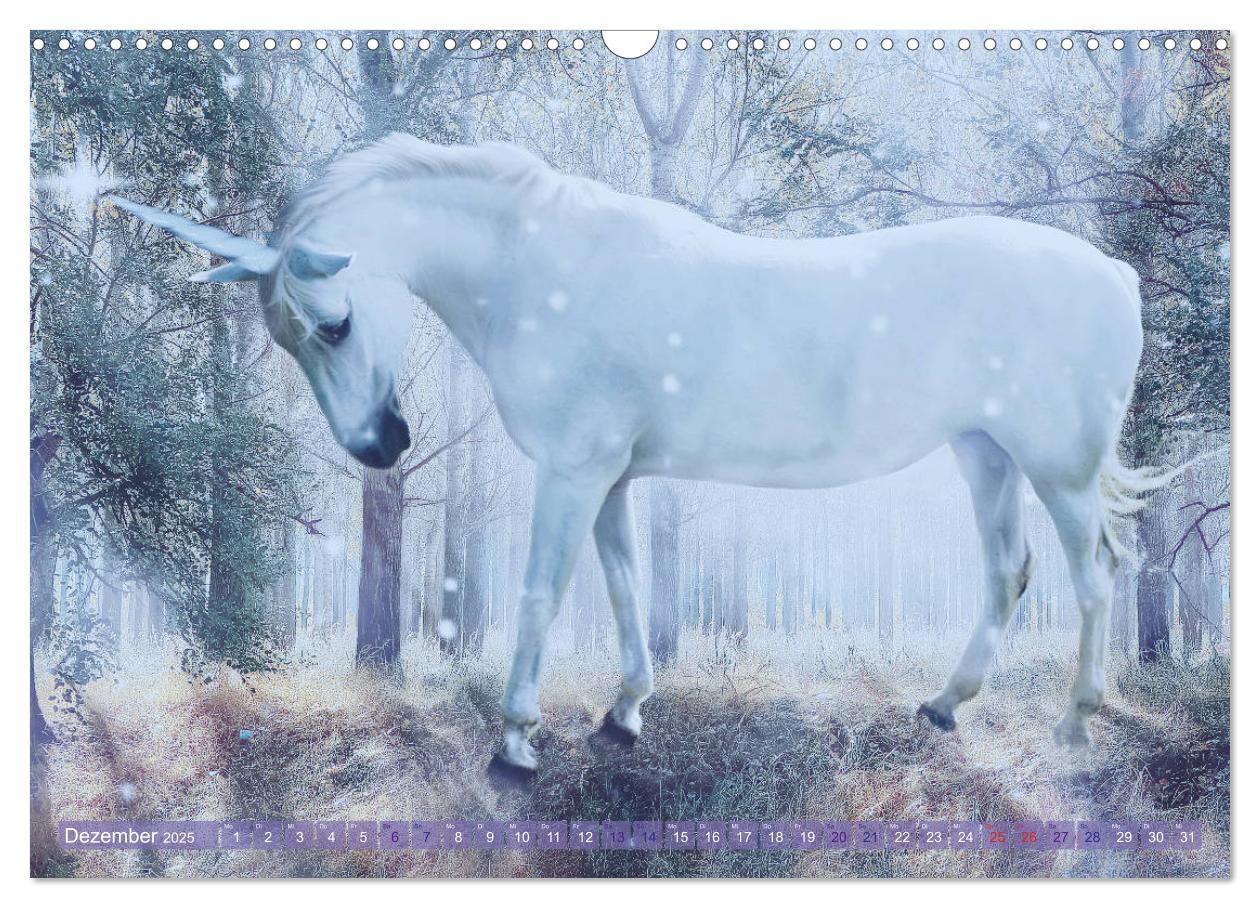 Bild: 9783435307562 | Einhorn Love - Fantasiewelt (Wandkalender 2025 DIN A3 quer),...