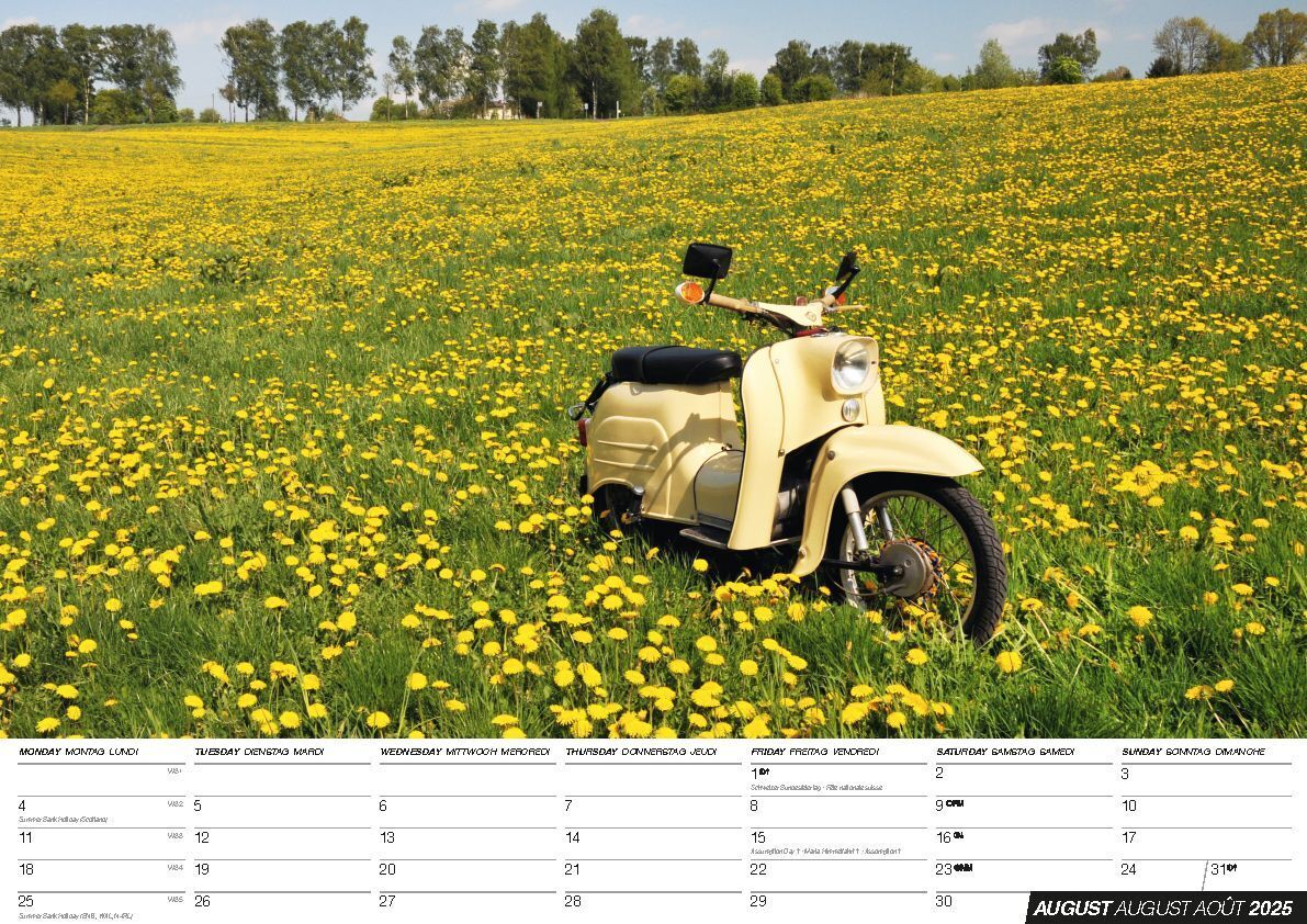 Bild: 9798893610840 | Simson Kleinkrafträder Kalender 2025 | Die DDR Legende | Kalender