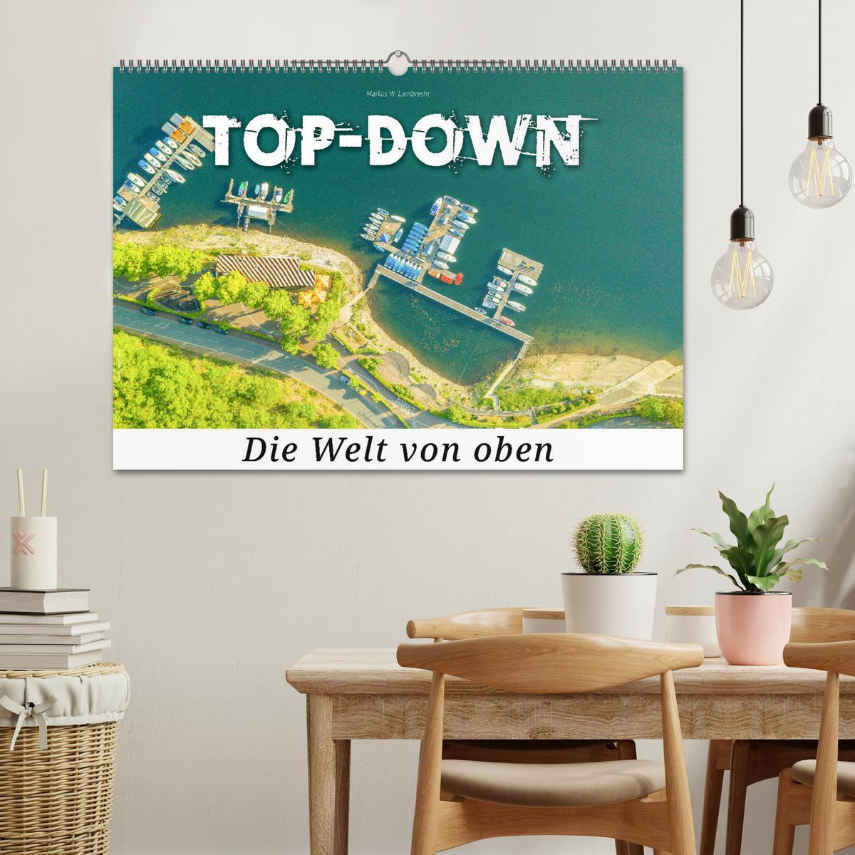 Bild: 9783383911613 | Top-down - Die Welt von oben (Wandkalender 2025 DIN A2 quer),...