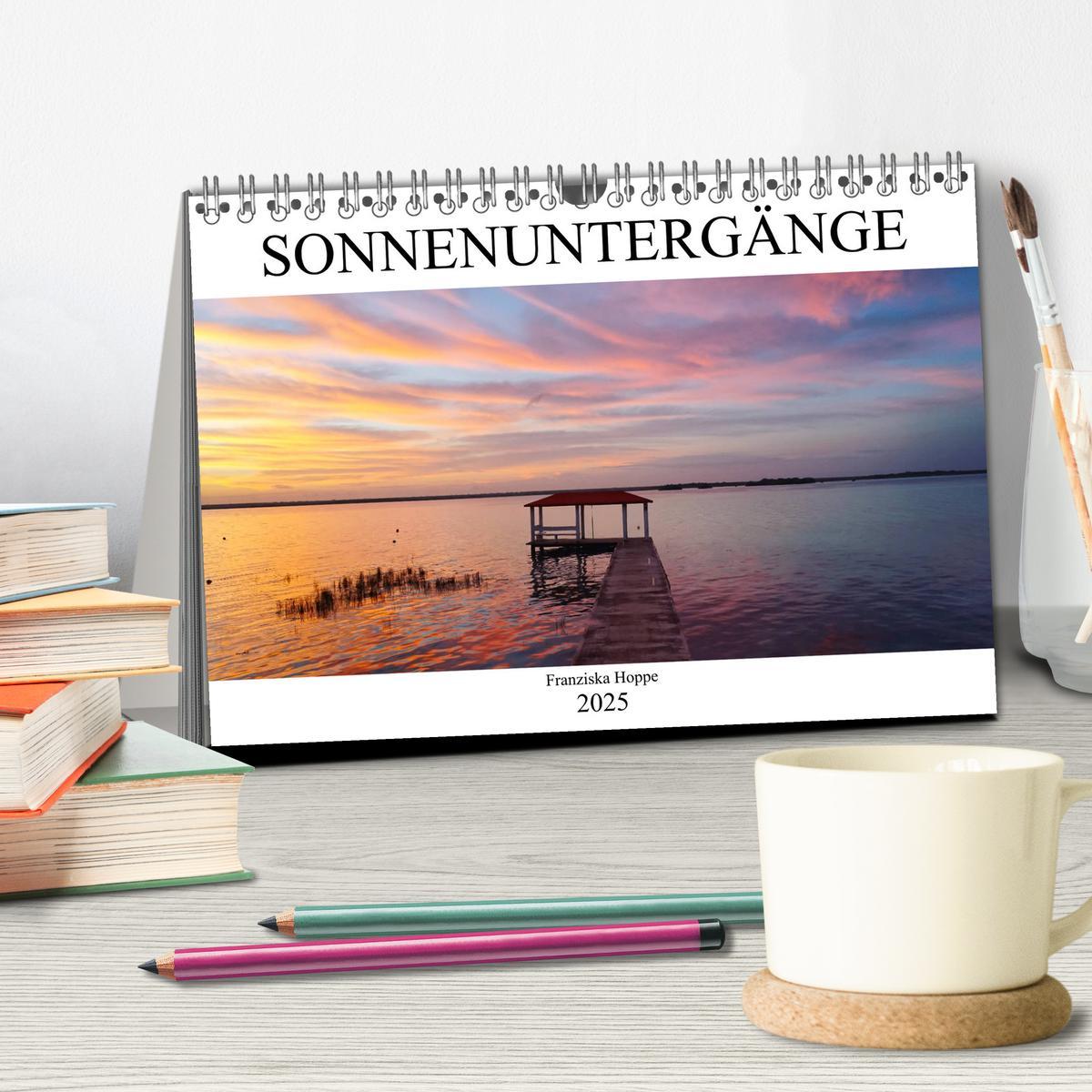 Bild: 9783435276363 | Die schönsten Sonnenuntergänge der Welt (Tischkalender 2025 DIN A5...