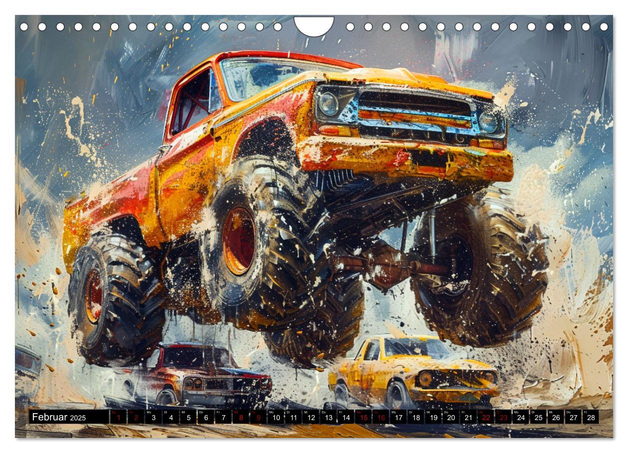 Bild: 9783383822322 | Wilde Monstertrucks (Wandkalender 2025 DIN A4 quer), CALVENDO...