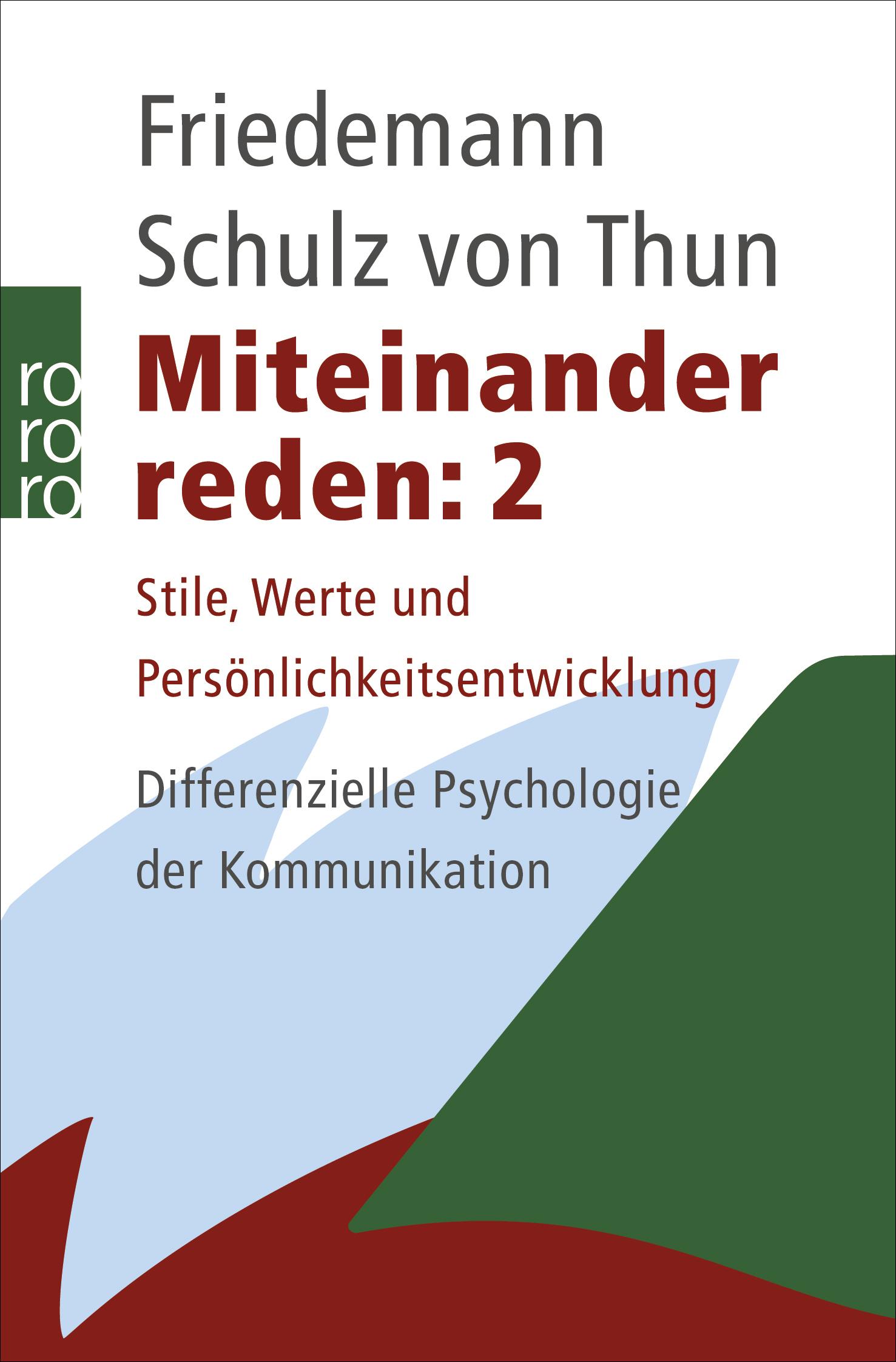 Cover: 9783499184963 | Miteinander reden 2 | Friedemann Schulz von Thun | Taschenbuch | 2001