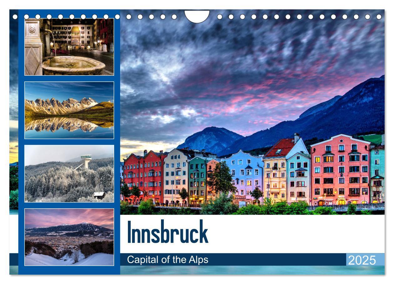 Cover: 9783435277384 | Innsbruck - Capital of the Alps (Wandkalender 2025 DIN A4 quer),...