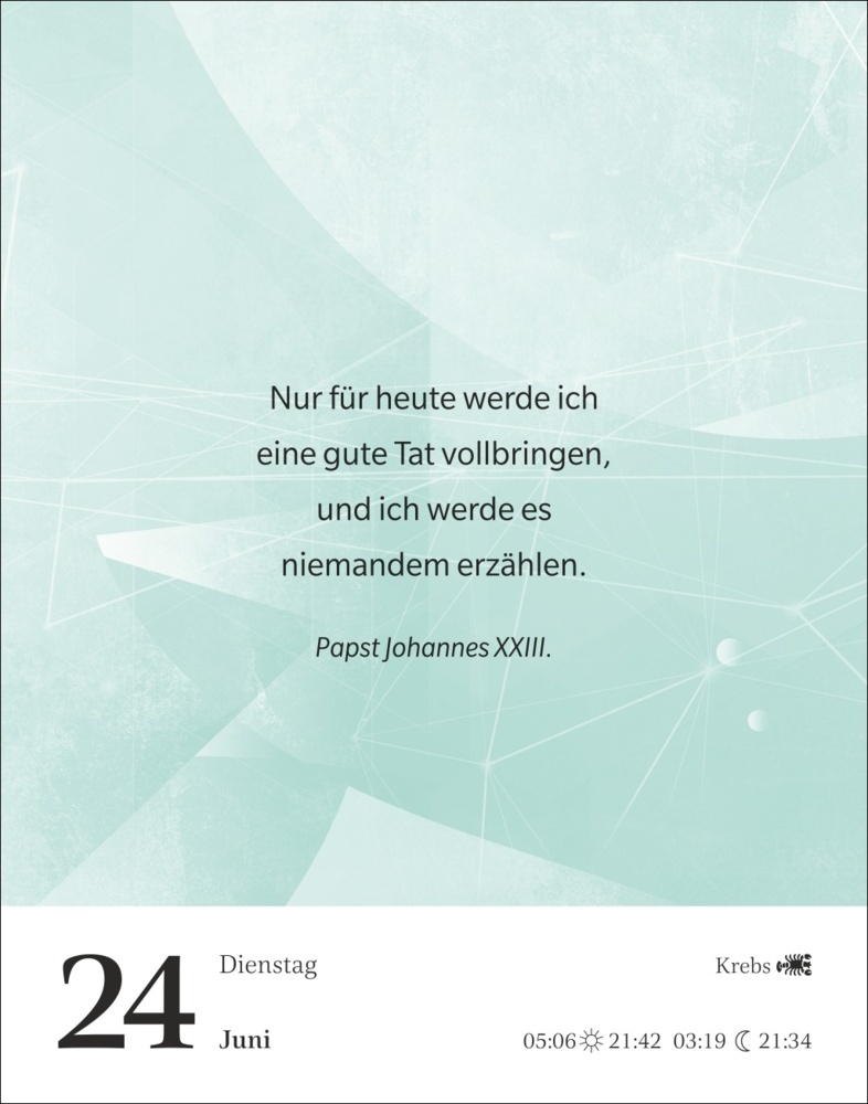 Bild: 9783840035357 | Gute Gedanken tanken Tagesabreißkalender 2025 - Denkanstöße für das...