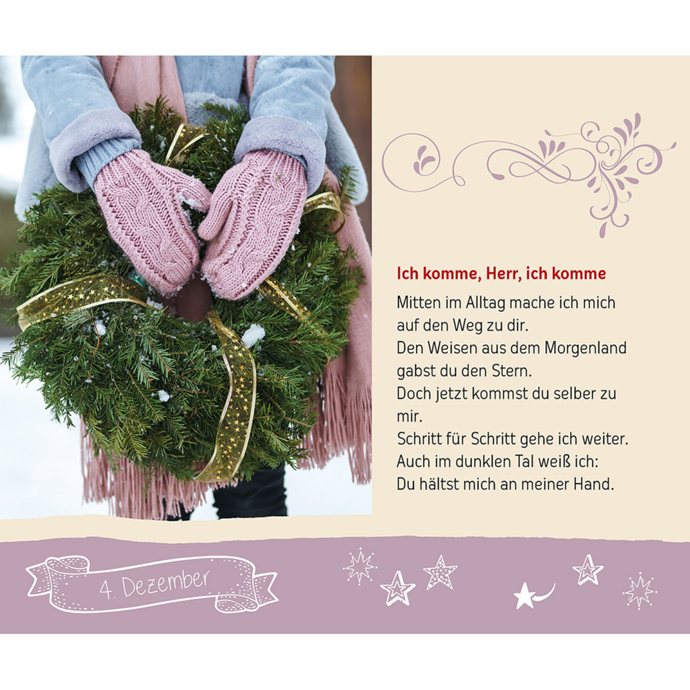 Bild: 9783842978294 | Ich sehe dich mit Freuden an | Adventskalender | Ruth Heil | Kalender