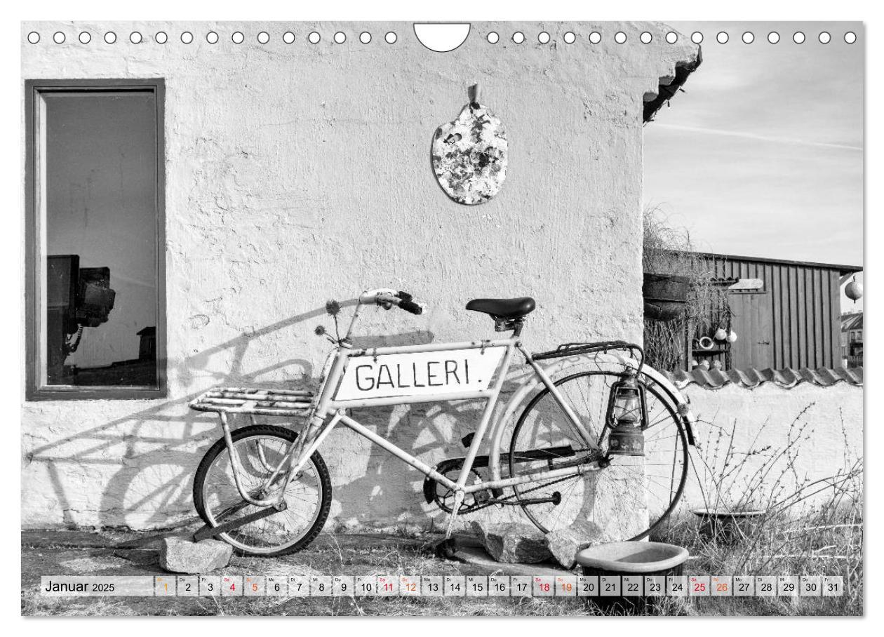 Bild: 9783435350018 | Bornholm black &amp; white (Wandkalender 2025 DIN A4 quer), CALVENDO...