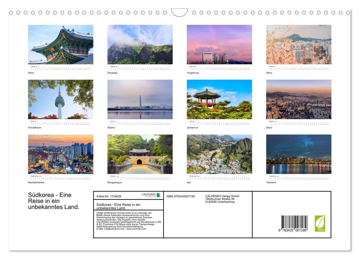 Bild: 9783435007189 | Südkorea - Eine Reise in ein unbekanntes Land. (Wandkalender 2025...