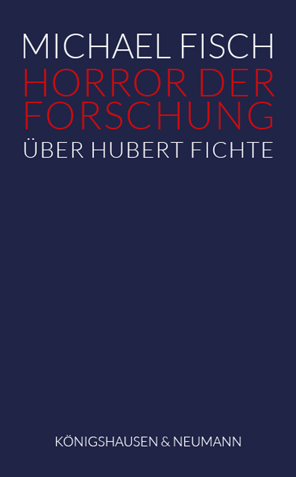 Cover: 9783826074578 | Horror der Forschung | Über Hubert Fichte | Michael Fisch | Buch