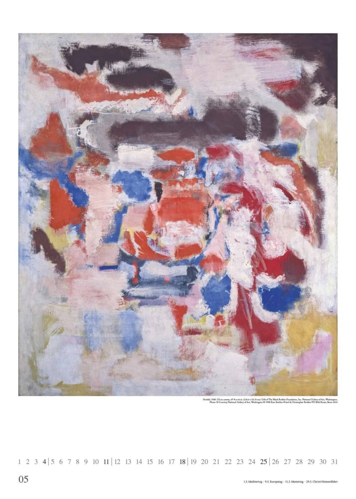 Bild: 4250809653273 | DUMONT - Mark Rothko 2025 Wandkalender, 50x70cm, Posterkalender mit...