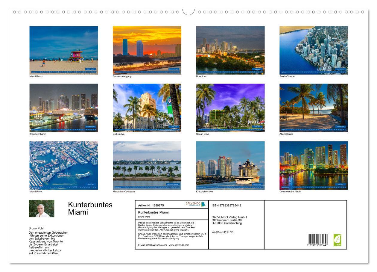 Bild: 9783383785443 | Kunterbuntes Miami (Wandkalender 2025 DIN A2 quer), CALVENDO...