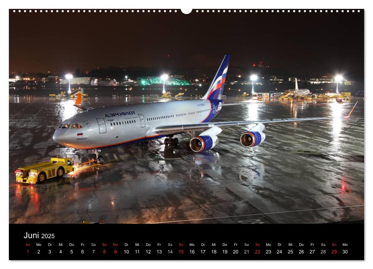 Bild: 9783435742073 | Flugzeuge bei Nacht (Wandkalender 2025 DIN A2 quer), CALVENDO...