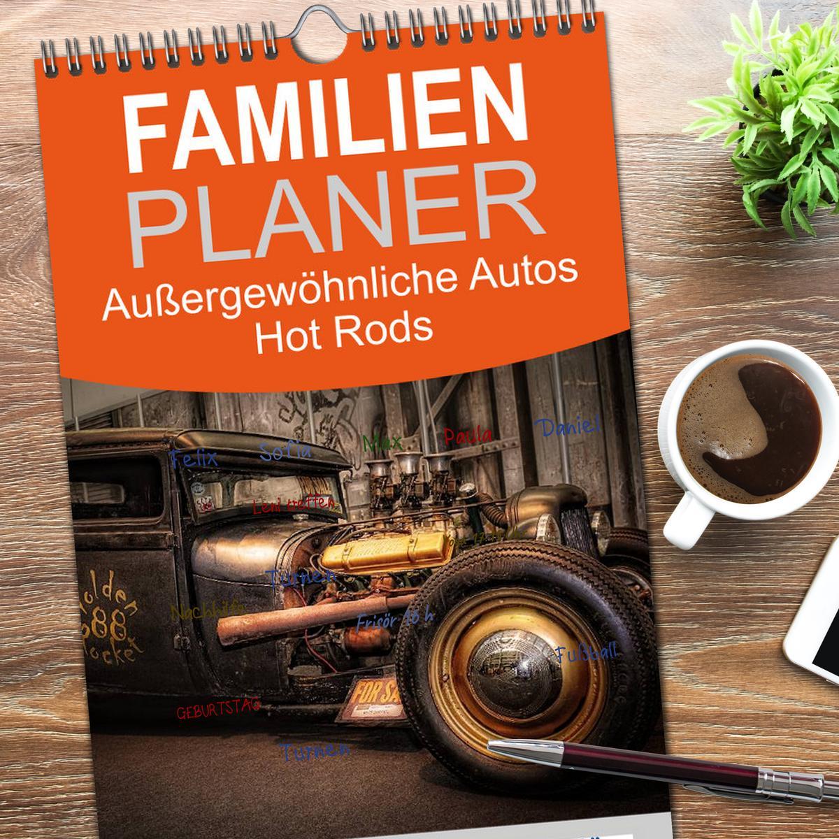 Bild: 9783457113721 | Familienplaner 2025 - Außergewöhnliche Autos - Hot Rods mit 5...