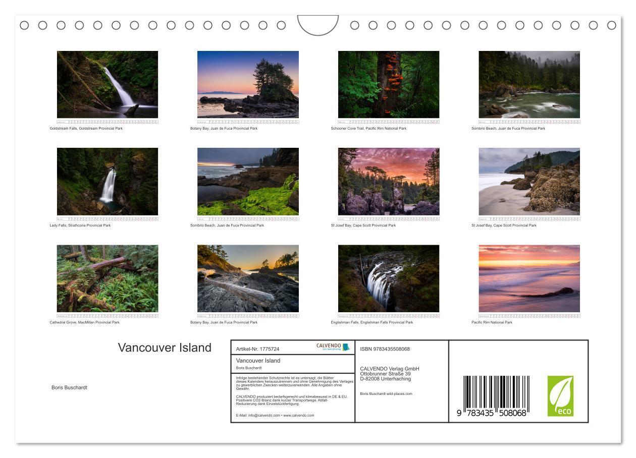 Bild: 9783435508068 | Vancouver Island (Wandkalender 2025 DIN A4 quer), CALVENDO...