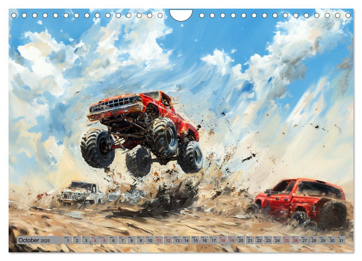 Bild: 9781325977208 | Monstertruck Madness (Wall Calendar 2025 DIN A4 landscape),...