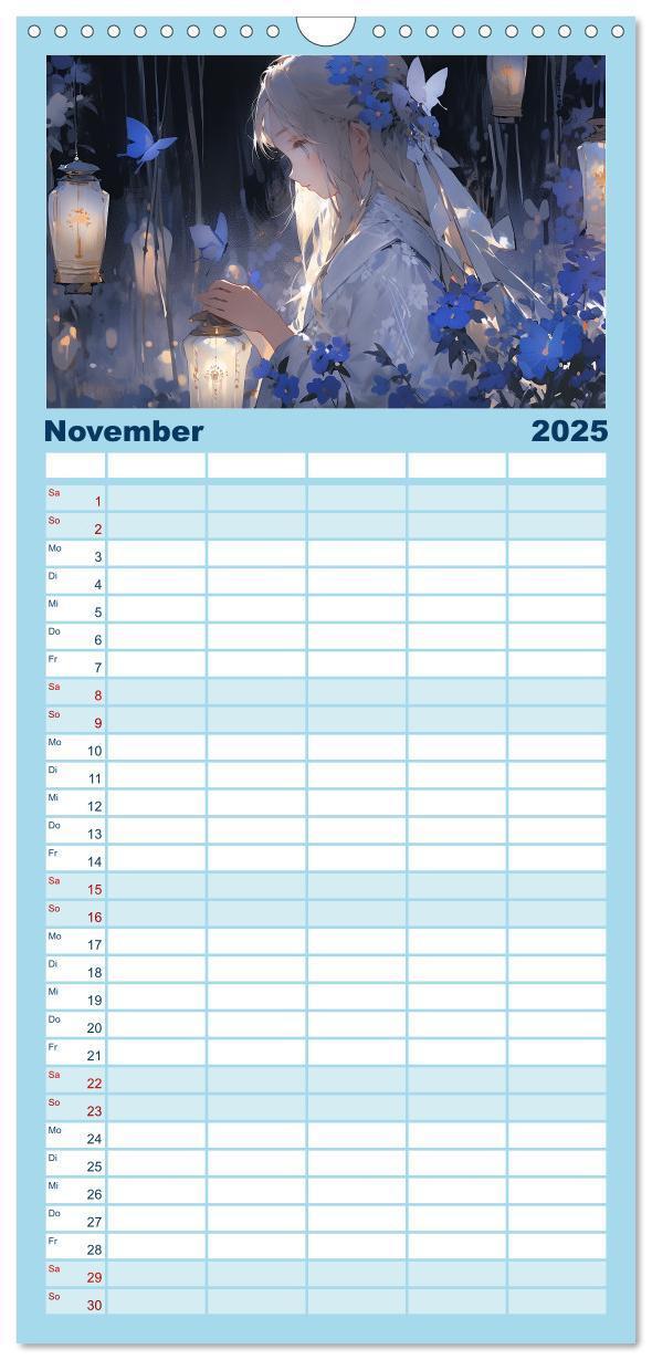 Bild: 9783457135266 | Familienplaner 2025 - Der Mädchen-Kalender mit 5 Spalten...