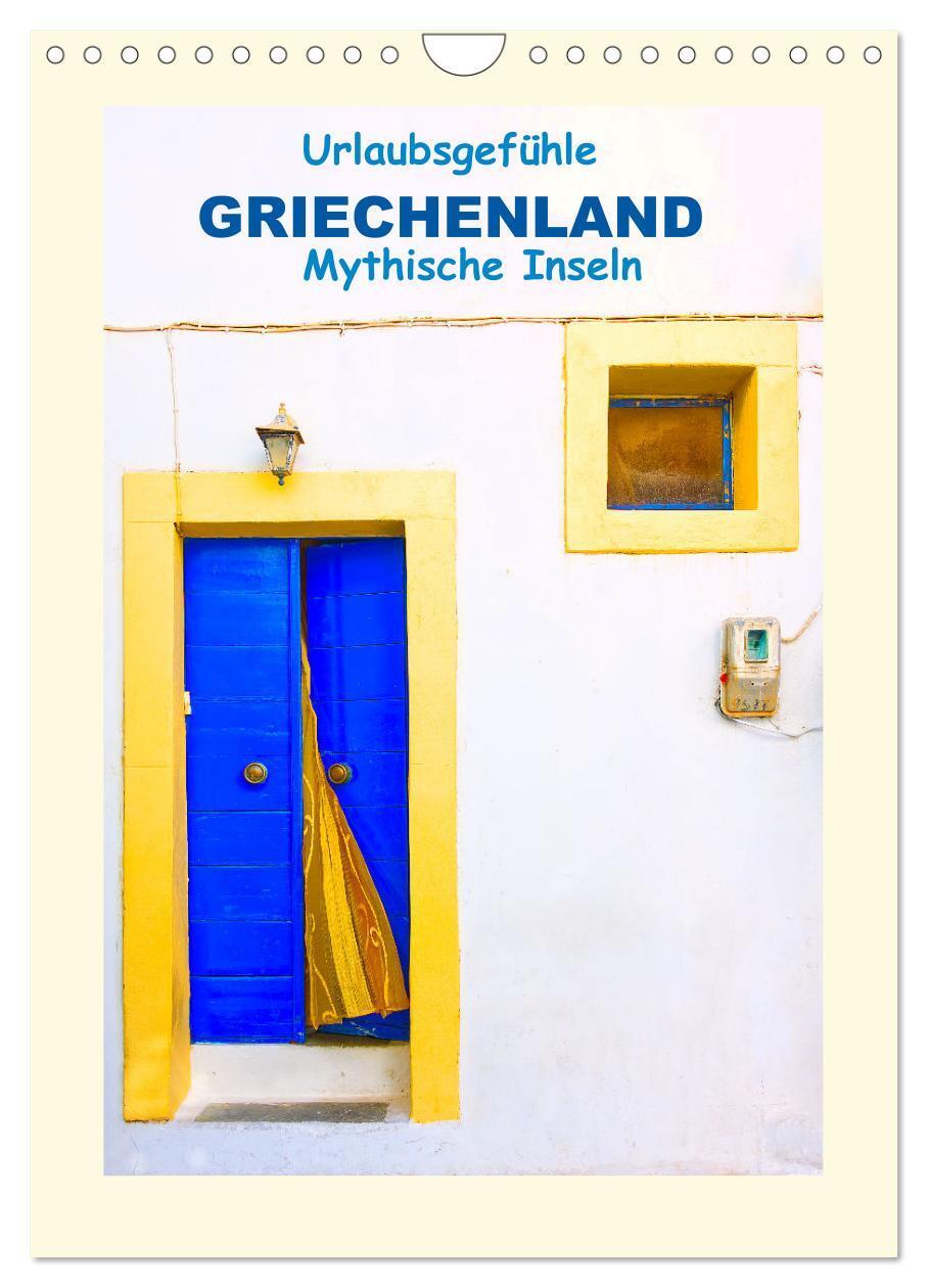 Cover: 9783457209868 | Urlaubsgefühle - Griechenland Mythische Inseln (Wandkalender 2025...