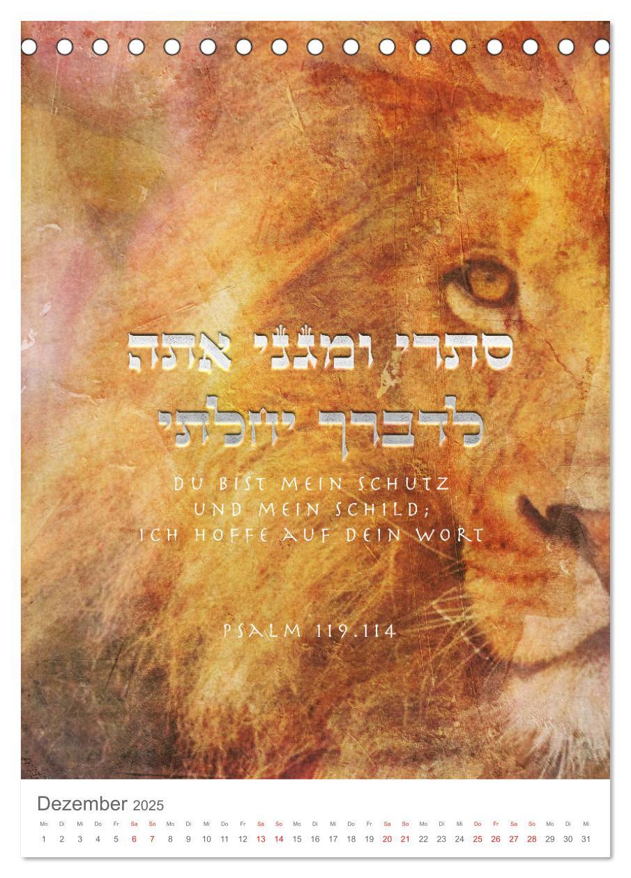 Bild: 9783435978472 | Psalmen Tehilim Hebräisch - Deutsch (Tischkalender 2025 DIN A5...