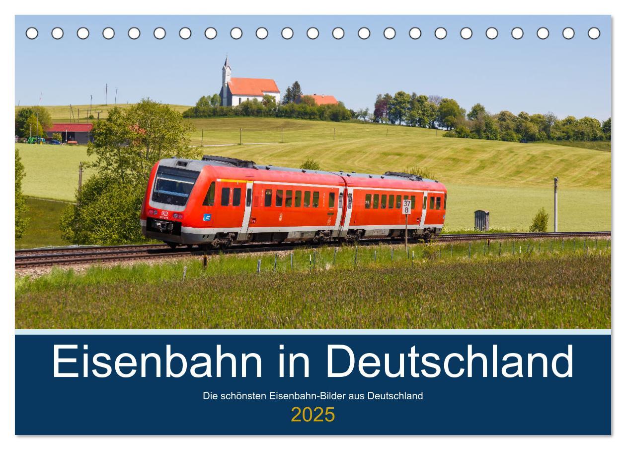 Cover: 9783435034369 | Eisenbahn in Deutschland (Tischkalender 2025 DIN A5 quer), CALVENDO...