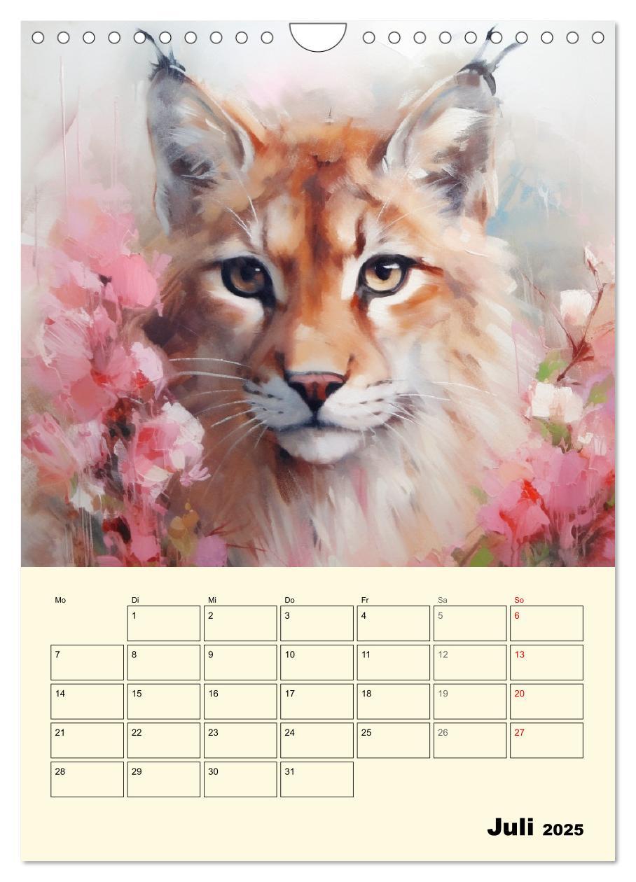 Bild: 9783435865208 | Raubkatzen. Zauberhafte Aquarelle (Wandkalender 2025 DIN A4 hoch),...