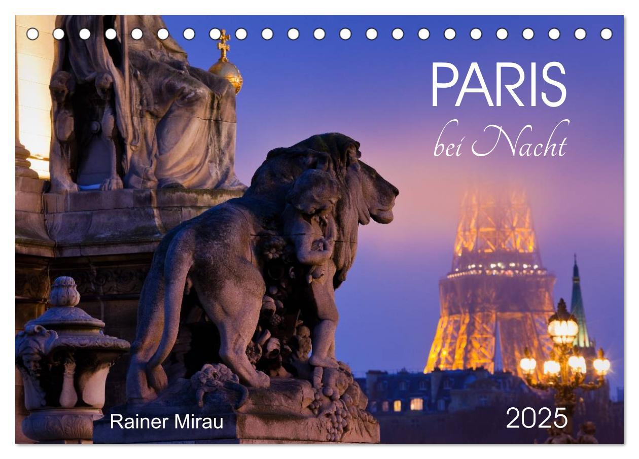 Cover: 9783435564897 | Paris bei Nacht 2025 (Tischkalender 2025 DIN A5 quer), CALVENDO...