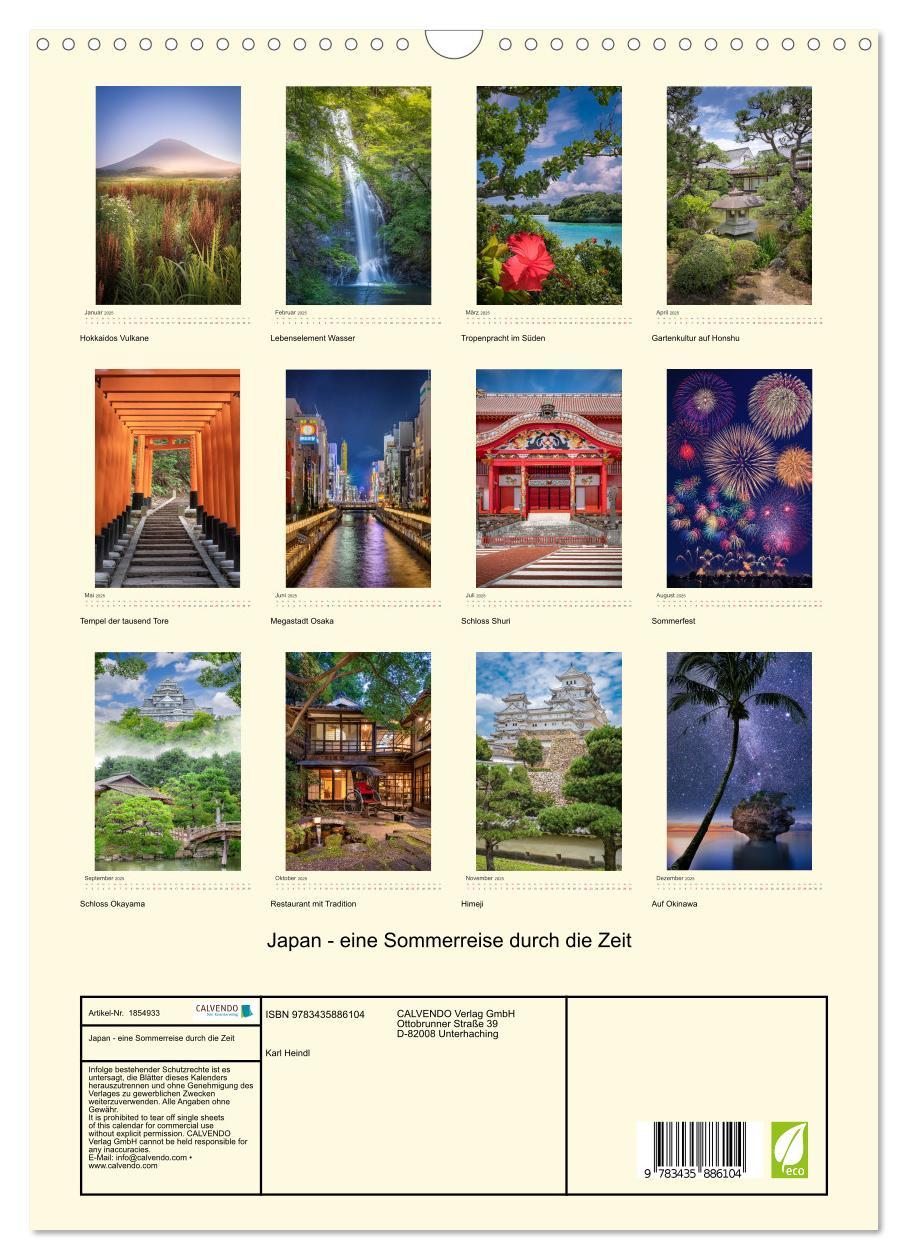 Bild: 9783435886104 | Japan - eine Sommerreise durch die Zeit (Wandkalender 2025 DIN A3...