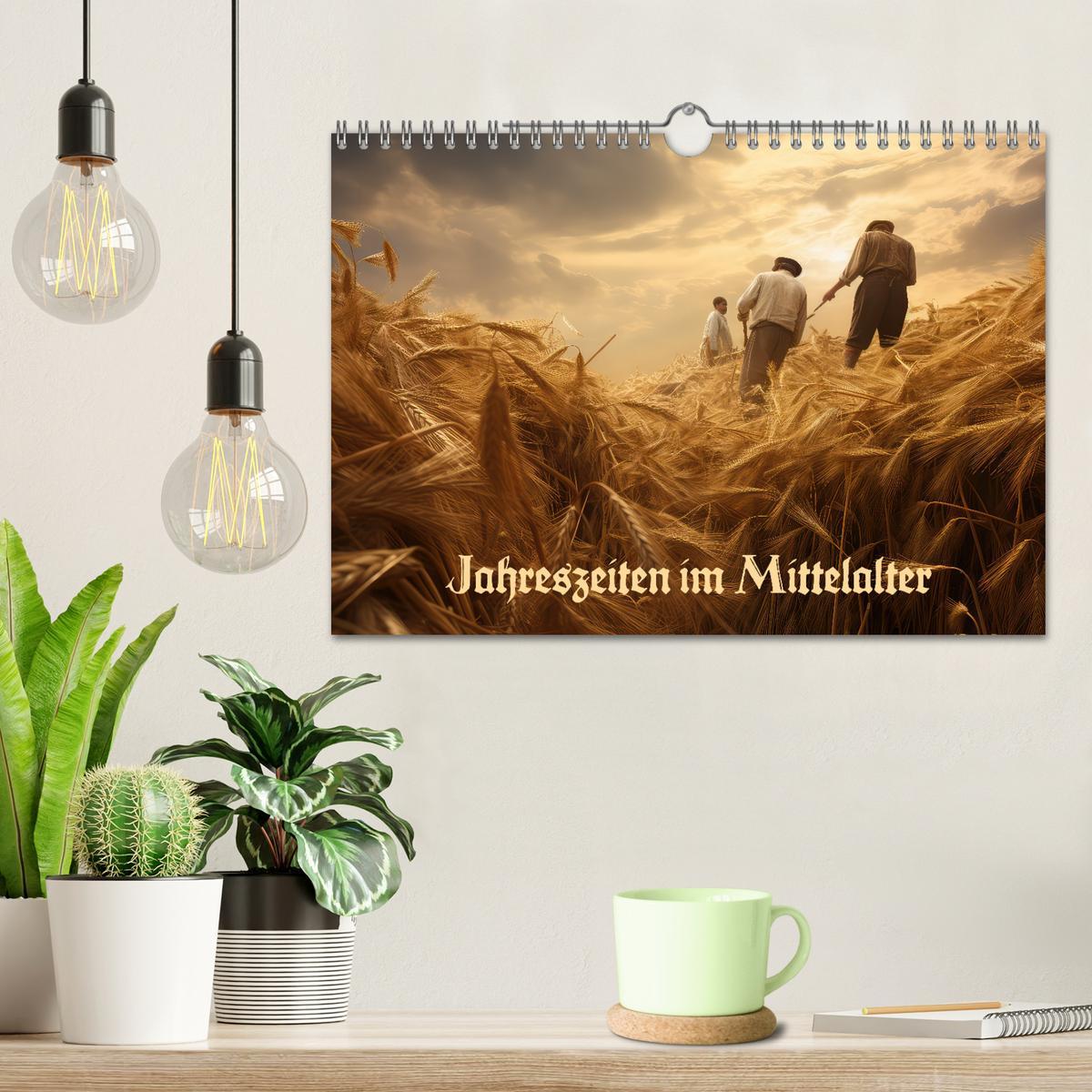 Bild: 9783383857584 | Jahreszeiten im Mittelalter (Wandkalender 2025 DIN A4 quer),...