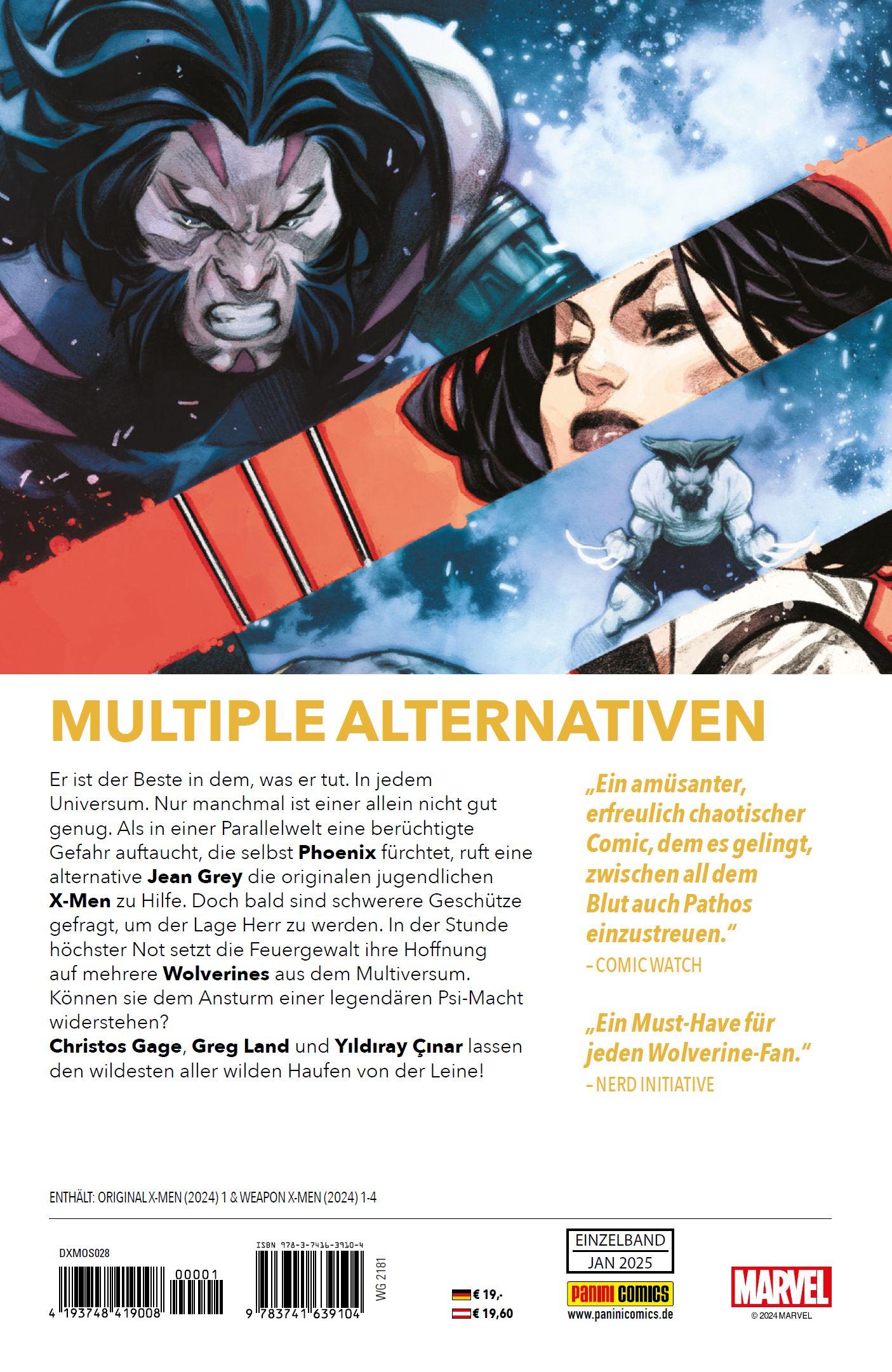 Rückseite: 9783741639104 | Waffe X-Men: Wolverines, sammeln! | Christos Gage (u. a.) | Buch