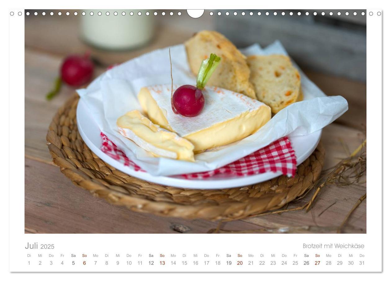 Bild: 9783435628285 | Der Käsekalender Edel und lecker (Wandkalender 2025 DIN A3 quer),...