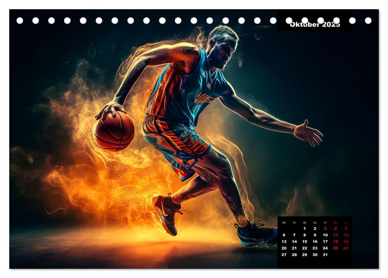 Bild: 9783383905667 | Faszination Basketball (Tischkalender 2025 DIN A5 quer), CALVENDO...