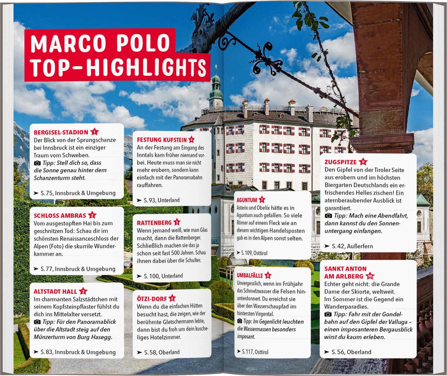 Bild: 9783829735933 | MARCO POLO Reiseführer Tirol | Christina Schwienbacher (u. a.) | Buch