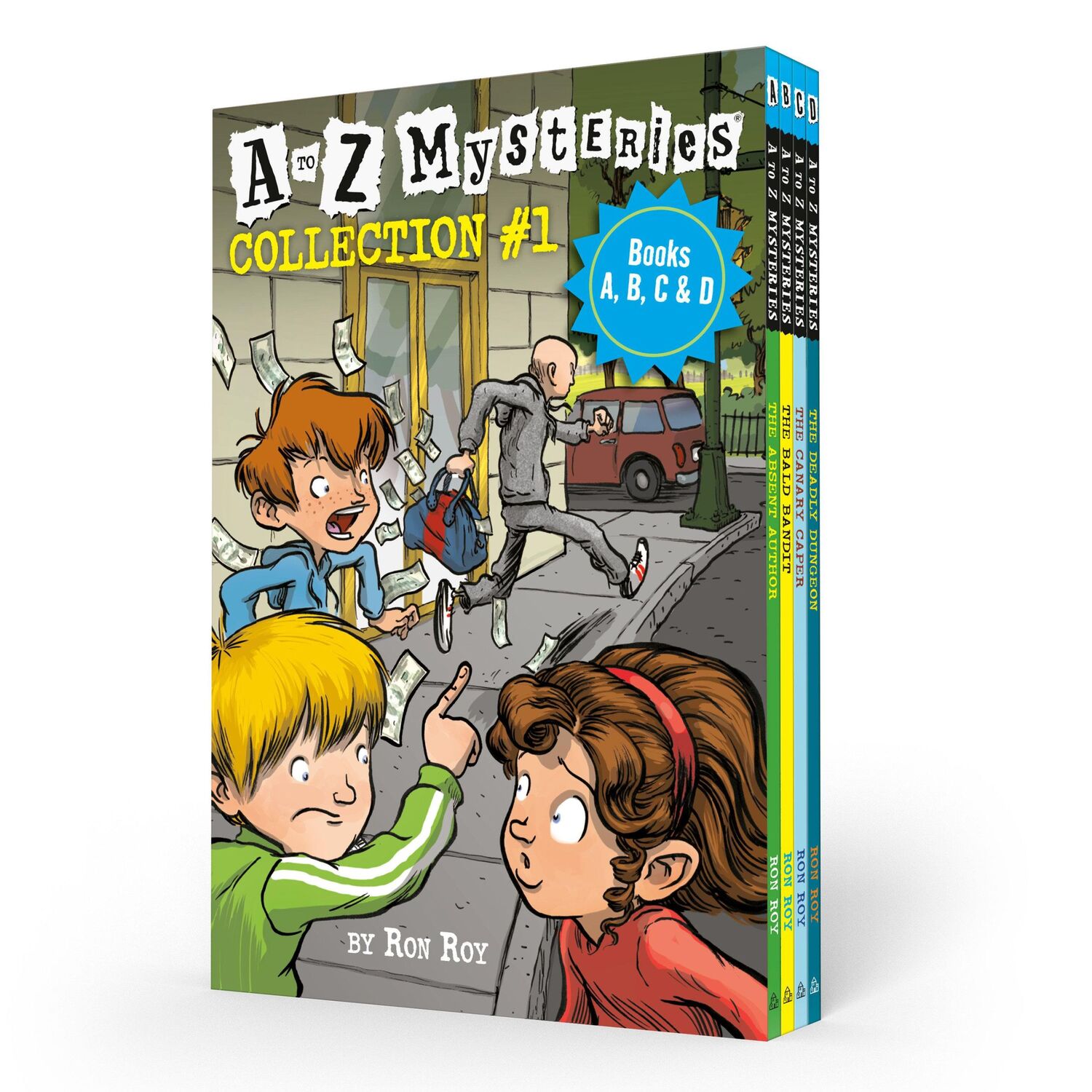 Cover: 9780593378120 | A to Z Mysteries Boxed Set Collection #1 (Books A, B, C, &amp; D) | Roy