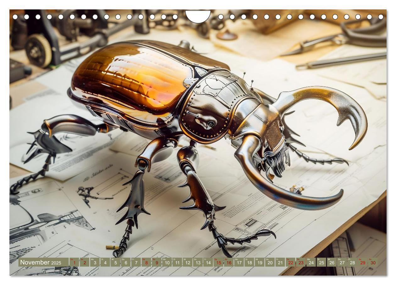 Bild: 9783457185742 | Die fantastische Welt der Steampunk-Insekten (Wandkalender 2025 DIN...