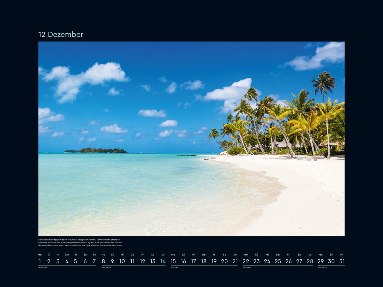 Bild: 9783965913554 | Trauminseln - KUNTH Wandkalender 2025 | Kalender | 14 S. | Deutsch