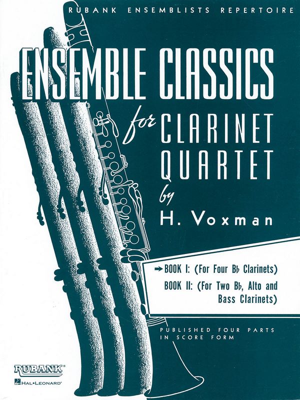 Cover: 9990050933940 | Ensemble Classics vol.1 for 4 clarinets, score | Rubank Inc.