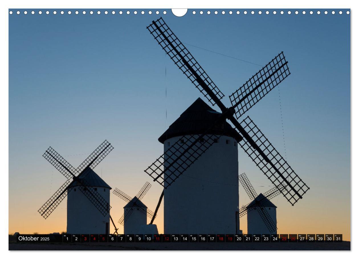 Bild: 9783457179819 | Windmühlen in La Mancha (Wandkalender 2025 DIN A3 quer), CALVENDO...