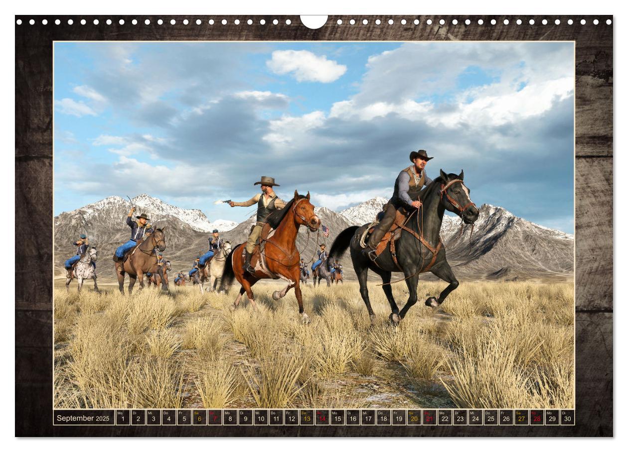 Bild: 9783383875823 | Wild West Outlaws (Wandkalender 2025 DIN A3 quer), CALVENDO...