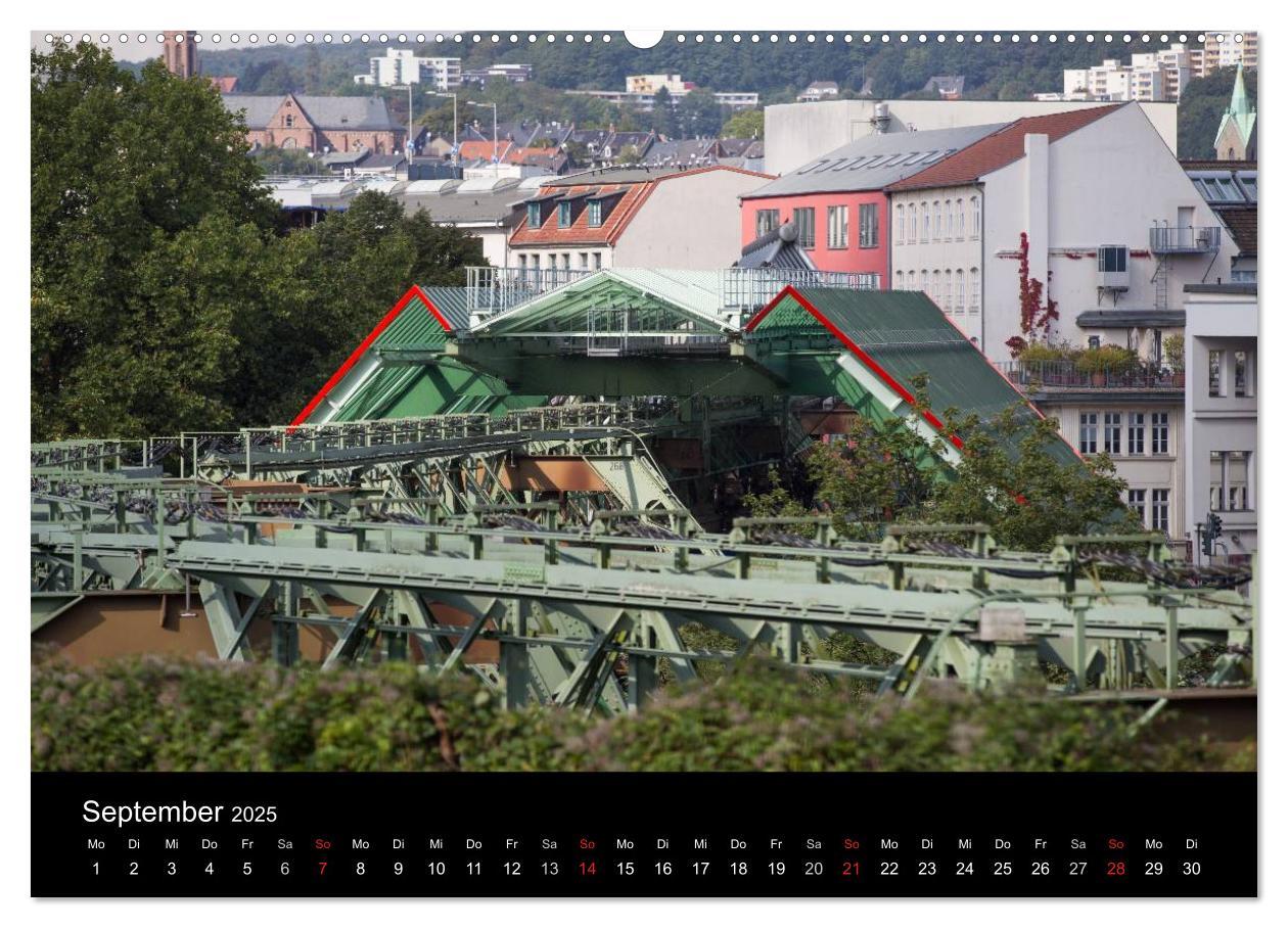 Bild: 9783435526864 | Die Wuppertaler Schwebebahn (Wandkalender 2025 DIN A2 quer),...