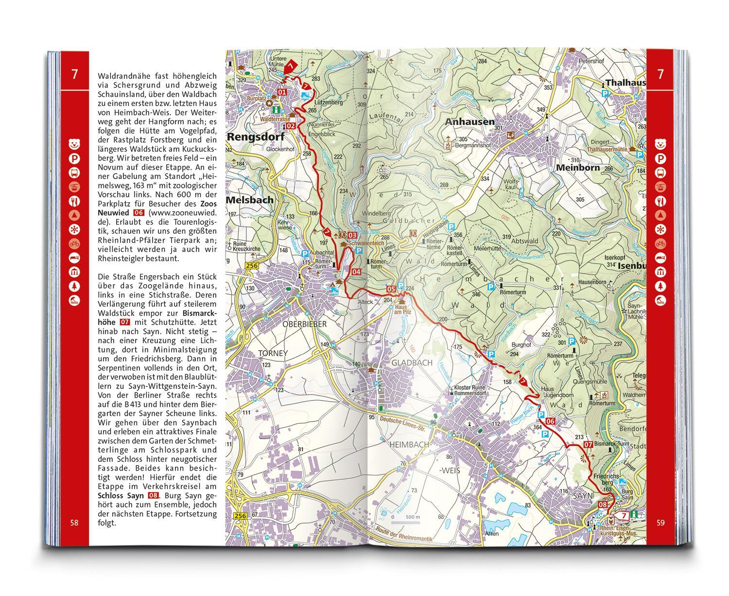 Bild: 9783991218418 | KOMPASS Wanderführer Rheinsteig RheinBurgenWeg, 34 Etappen | Buch