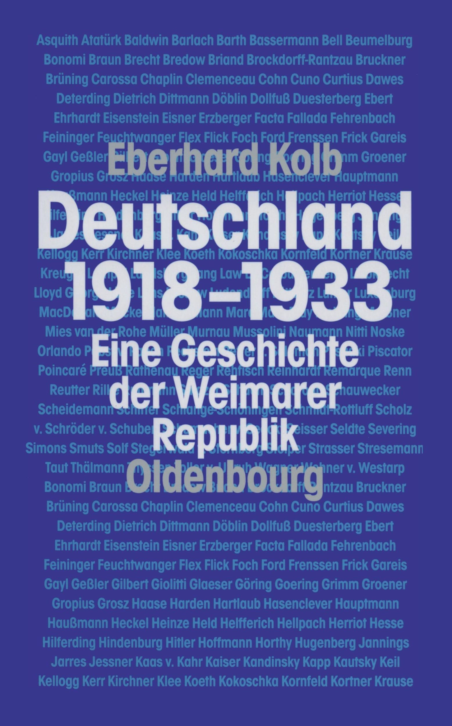 Cover: 9783486597608 | Deutschland 1918-1933 | Eine Geschichte der Weimarer Republik | Kolb