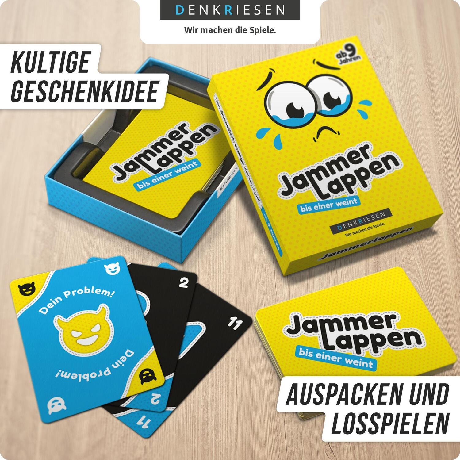 Bild: 4260528091102 | JAMMERLAPPEN® - Das dramatisch lustige Kartenspiel - "bis einer weint"