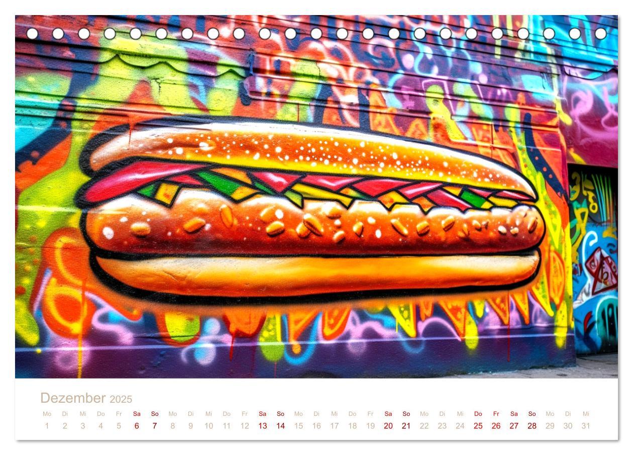 Bild: 9783435017478 | FAST FOOD STREET STYLE (Tischkalender 2025 DIN A5 quer), CALVENDO...