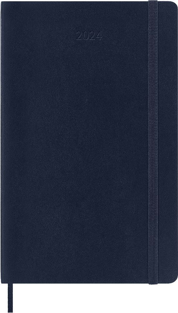 Cover: 8056598856507 | Moleskine 12 Monate Tageskalender 2024, Large/A5, Saphir | Taschenbuch