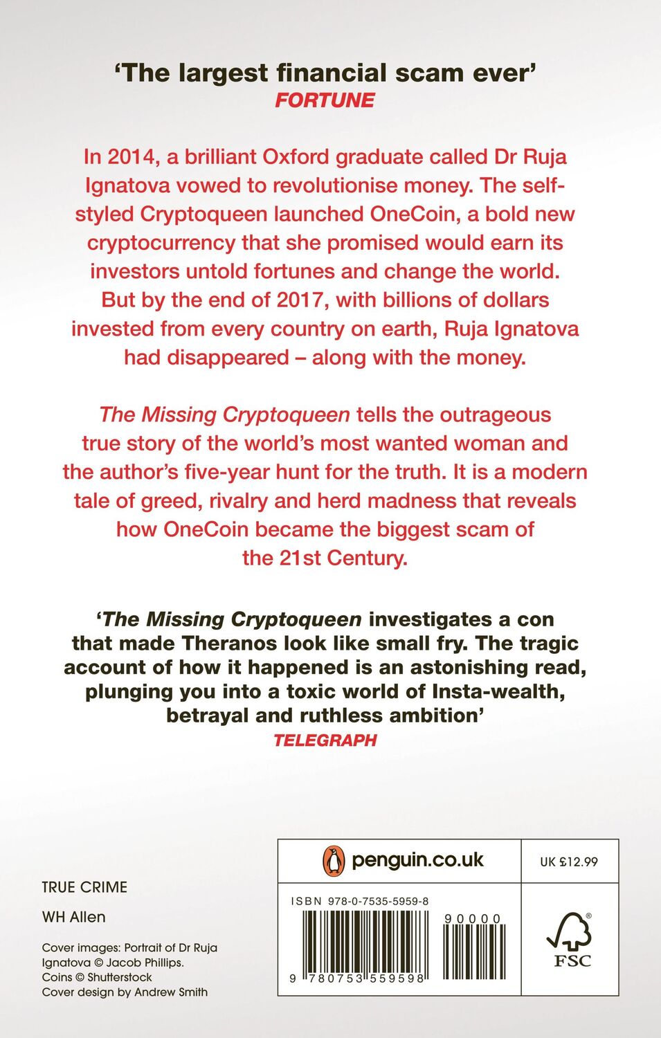 Rückseite: 9780753559598 | The Missing Cryptoqueen | The Crypto Con That Fooled the World | Buch