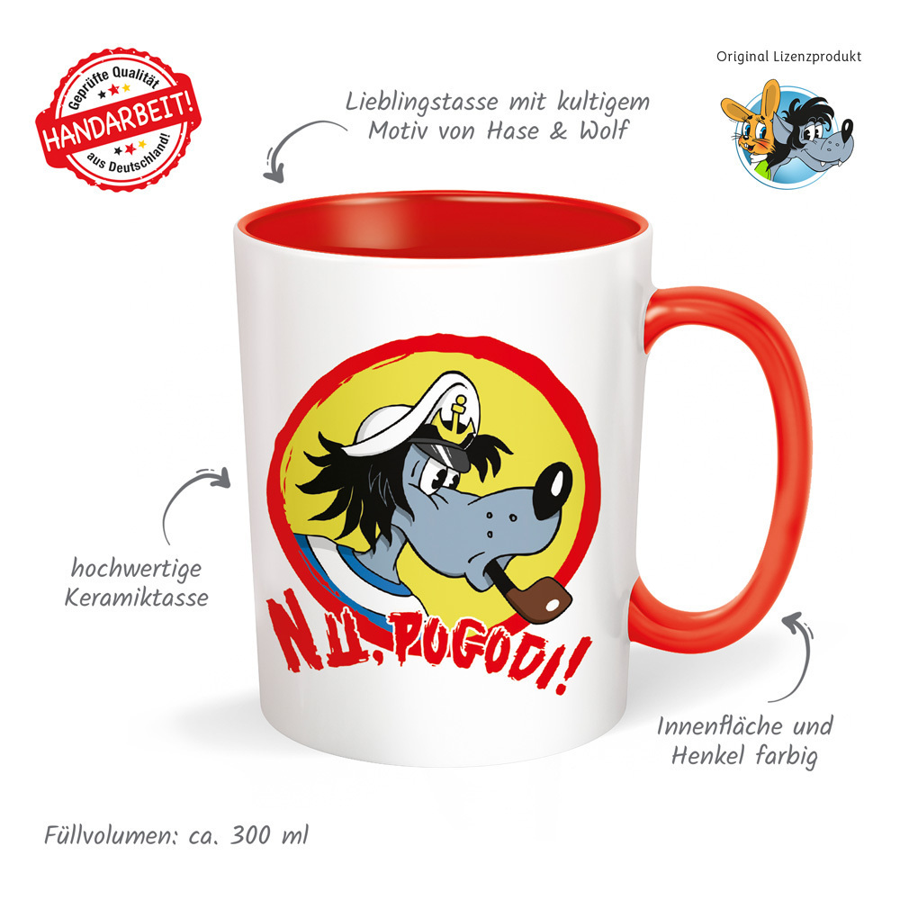 Bild: 4251901505828 | Trötsch Tasse Hase &amp; Wolf Nu pogodi Nu pagadi Keramiktasse Hase &amp;...