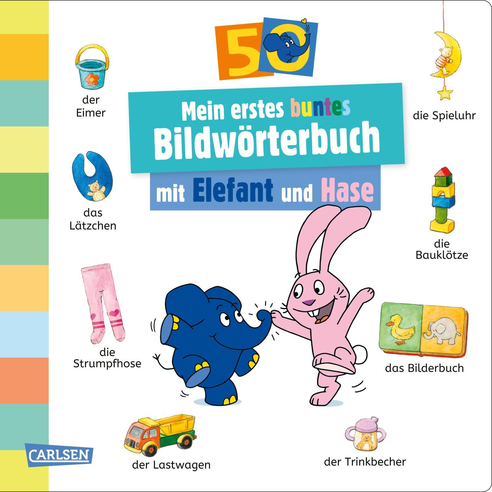 Cover: 9783551254467 | Mein erstes buntes Bildwörterbuch mit Elefant und Hase | Ulla Bartl